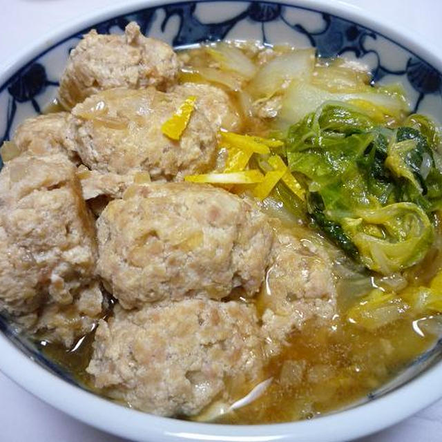 白菜と豆腐団子の煮物