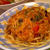 きのことツナのトマトクリームパスタ。