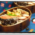 弁当職人★豪華！焼き鮭の和風弁当