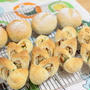 ・ごまパン生地で♪香ばしいミニエピ形のちくわパン
