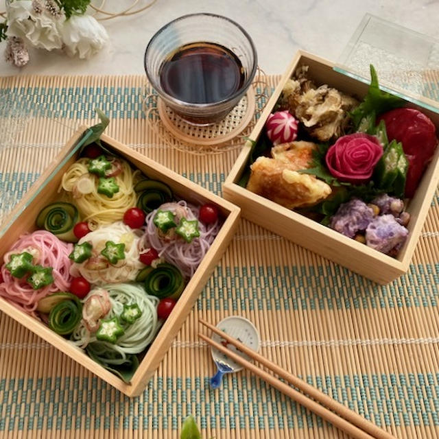 ポイント３つ！七夕なのでそうめん弁当