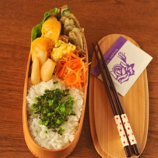 ママ弁「ごぼうの塩炒めのお弁当」
