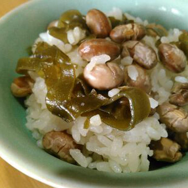 豆まきのお豆さんで、炊き込みご飯❤大豆がもちもち&香ばしい❤