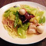 ヘルシーで簡単なレンジ蒸し麺あんかけ焼きそば（笑）