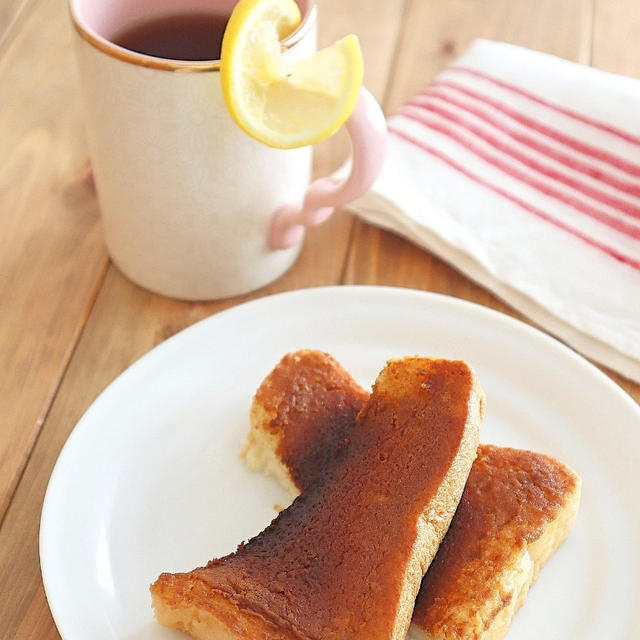 【#冷凍作りおきトースト】きなこと黒糖のバタートースト