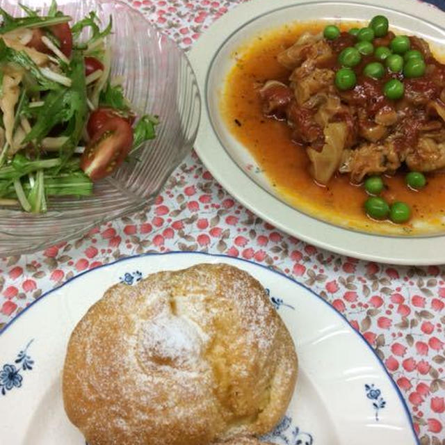 4月第２週の教室、腕力必要シュークリーム