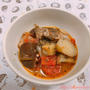 サバの水煮缶で、なすとサバのトマト煮