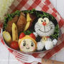 ドラえもんのおにぎりとドラミちゃんの卵焼き弁当＊キャラ弁