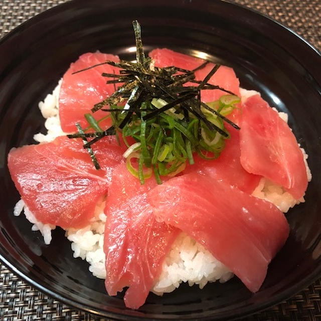 鉄火丼♡小松菜厚揚げ煮♡生姜焼き
