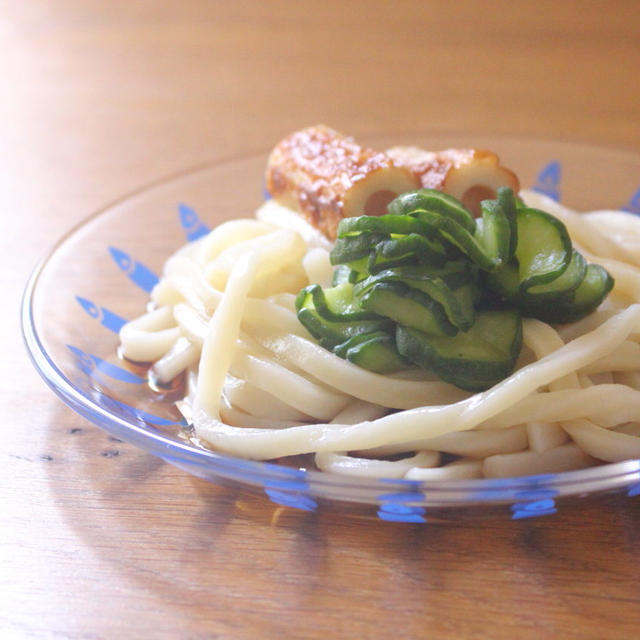 ちくわときゅうりのぶっかけうどん