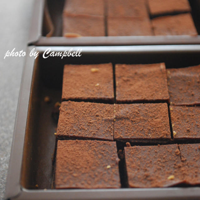 手作り生チョコと抹茶小豆マフィン