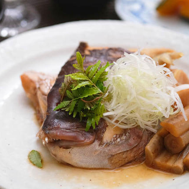 鯛のあら炊き・・・ごぼうとたけのこが旨い！