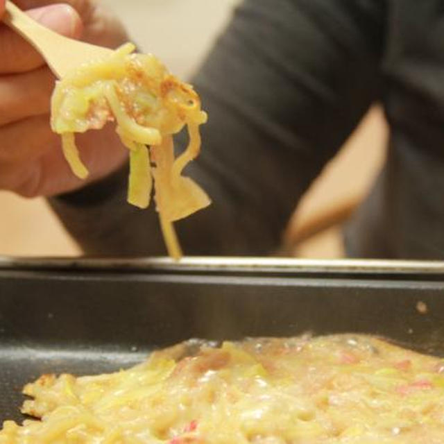 邪道の極みでも美味しい♪焼きそばもんじゃ