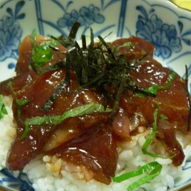 ＊カツオの韓国風漬け丼＊