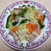 豚肉とキャベツ他の炒めもの