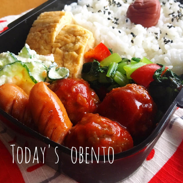 ＊6月28日＊お弁当＊セツめし＊レンジ＊ミートボールなど
