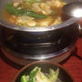 【中目黒】鳥小屋 本店　１人前９５０円のもつ鍋は１人前からOK　ちゃんぽん麺の表面がいい感じ