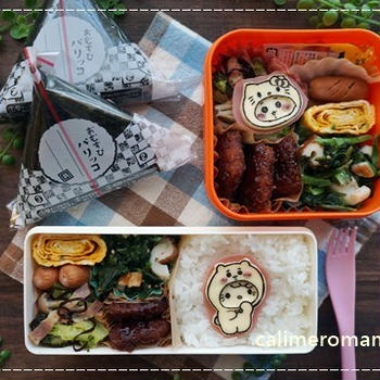 【娘のオベントウ】　キティ×ちいかわのお弁当