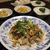 焼き鯖ののっけ盛りとハチクのたいたの