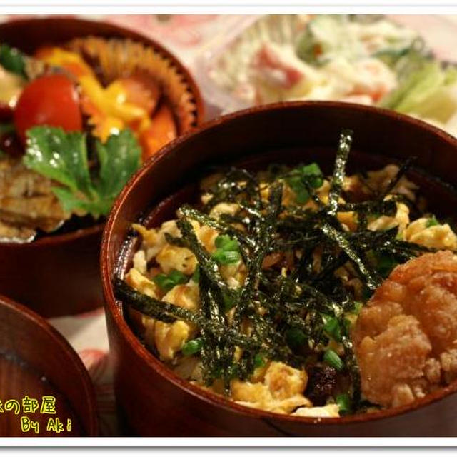 主人の朝弁と昼弁当２日分のご紹介です。釜まぶし弁他です。