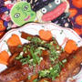 茄子とベーコンのピリ辛味噌炒め＆白菜の柚子マヨサラダ（お家カフェ）