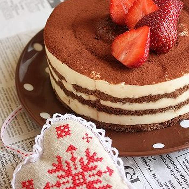 誕生日にティラミスケーキ By Chinaさん レシピブログ 料理ブログのレシピ満載