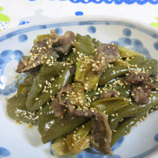 ピーマンの韓国風煮