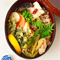 ４月２５日　日曜日　干し椎茸のピリ辛肉豆腐