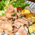 豚バラの大葉炒めでワンプレート晩ご飯