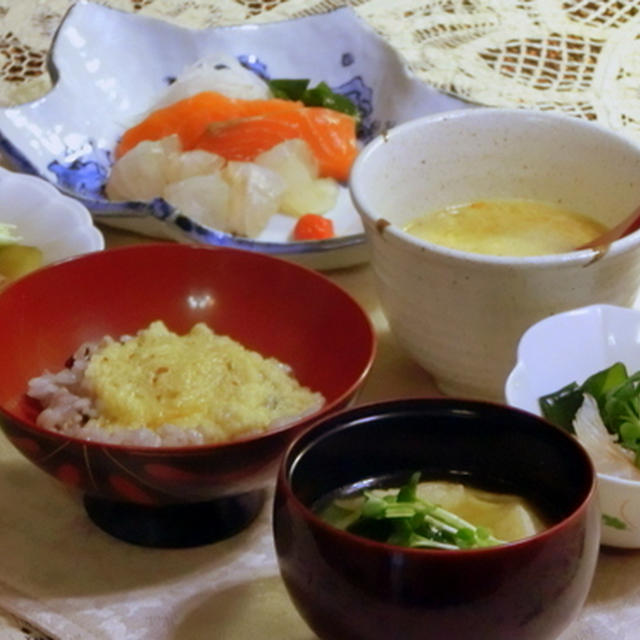 鯛とサーモンの昆布締め！！