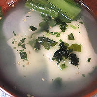 丸美屋　混ぜ込みわかめ」で朝ごはん！＠わかめ雑煮〈モニター〉