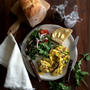 Smoked Trout Scrambled Egg Breakfastマスの燻製入りスクランブルエッグ朝食