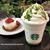 スタバ☆抹茶ホワイトチョコレートフラペチーノとストロベリークッキーチーズケーキ