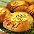 Egg Salad Bread & Cheddar Cheese Polish Dog