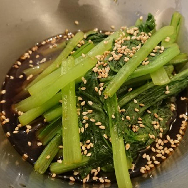 野郎飯流・ほうれん草の酒浸しおひたし