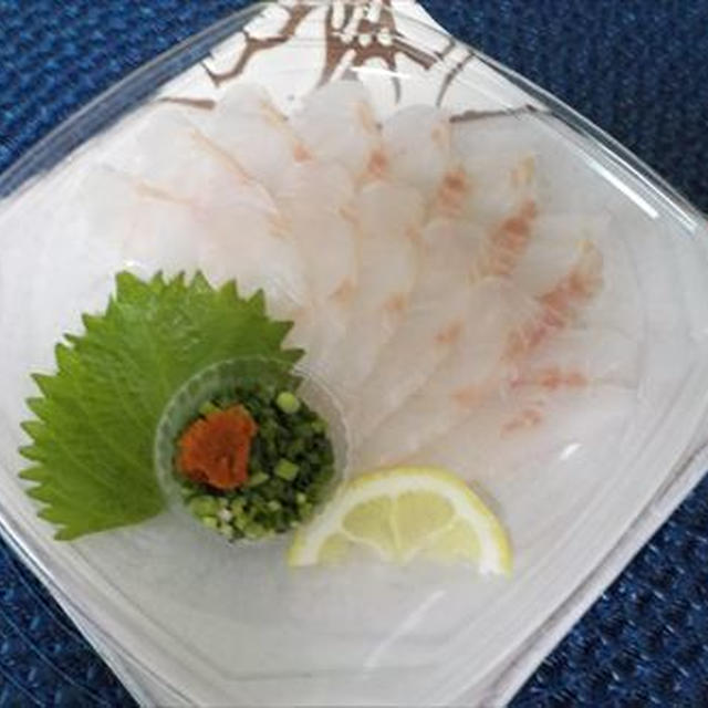 アコウダイのお造りと、純米吟醸 原田