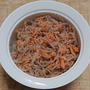 糸こんにゃくと焼鮭の白だし和え、マグロのたたき