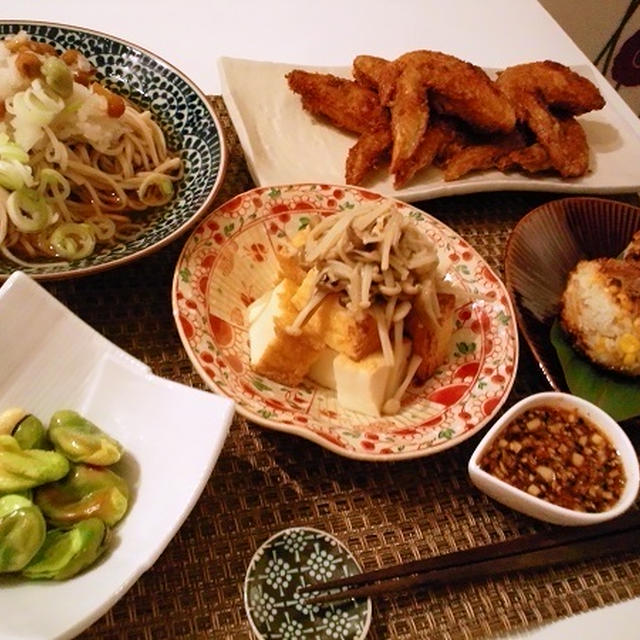 スパイシーカレー手羽先から揚げとか