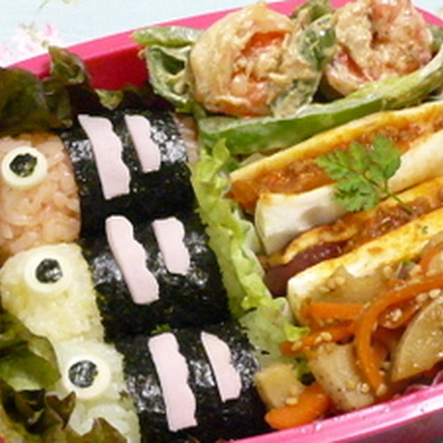 朝のドタバタ、こいのぼり弁当(^^ゞ