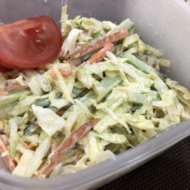 【お弁当にも！】今週美味しかった野菜のおかず（3分コールスロー/塩麹で簡単きゅうりの浅漬/キムきゅう/野菜のポン酢炒め）