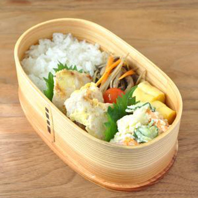 鶏胸肉の塩麹ピカタ弁当