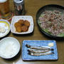 夜ご飯(121109)豚肉と白菜の蒸し物　ゆず風味の献立
