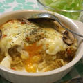 卵がとろ〜り☆キーマカレーでカレードリア♪ by shioriさん