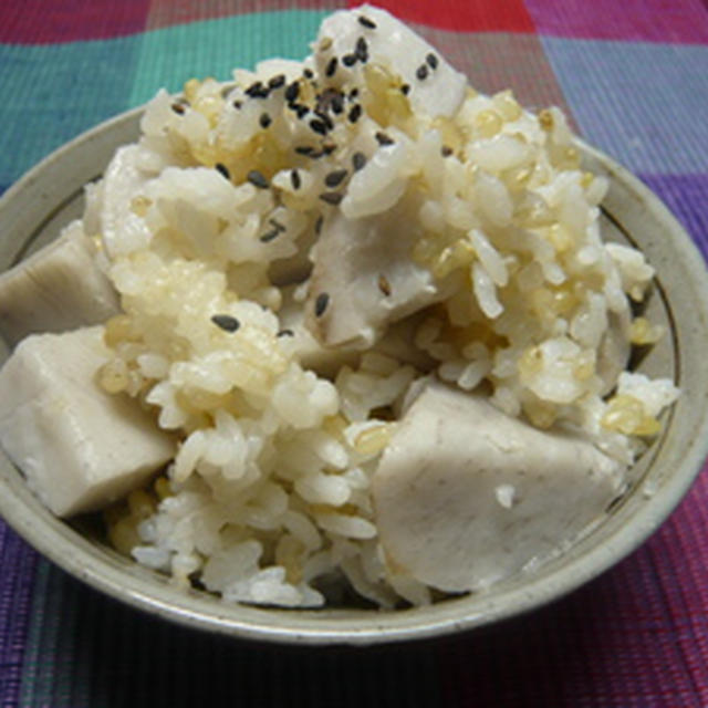 緑米の里芋ご飯