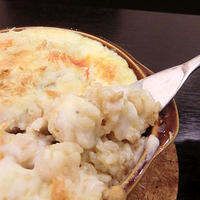 チキンクリームドリア。ニンニク醤油バター味。