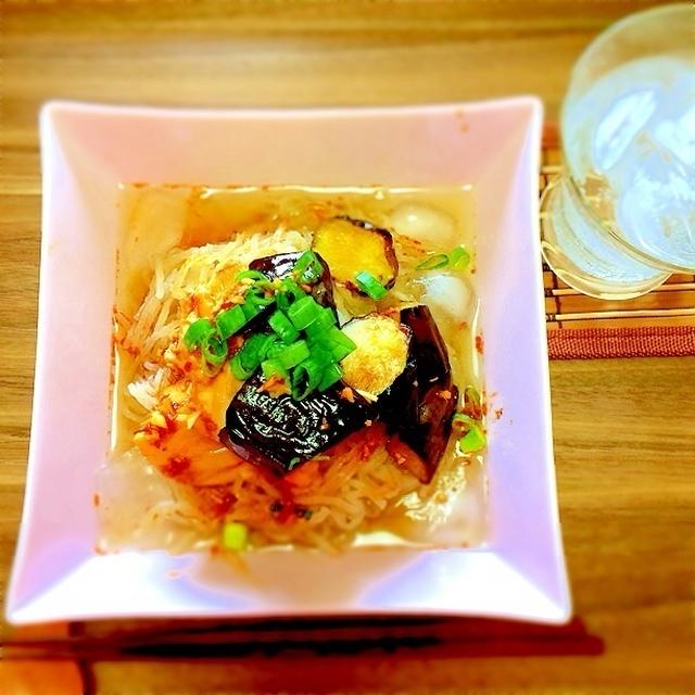 レシピ☀︎鶏胸肉のピリ辛冷麺(常備菜アレンジメニュー)