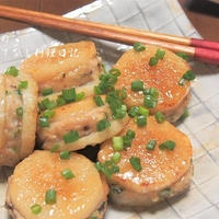 長芋のはさみ焼き！　牡蠣だし醤油で美味しい照り♪　　　＆毘沙門堂の紅葉　　仙太郎「老玉」