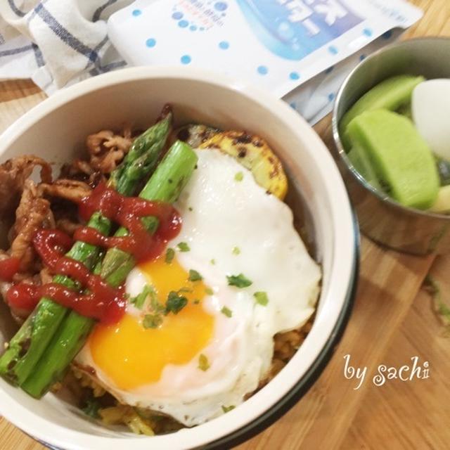 息子の☆ドライカレー(●︎´艸`)ﾑﾌﾌ弁当♪