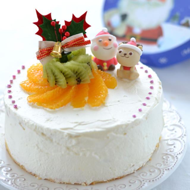今から練習 15ｃｍスポンジケーキ オレンジとキウイのデコレーションケーキ By 西山京子 ちょりママさん レシピブログ 料理ブログのレシピ満載