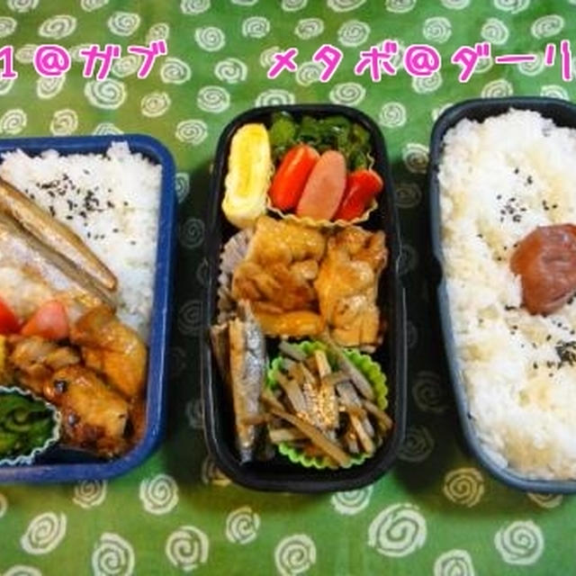 ７月６日　すし酢鶏！　～　メタボダーリン　＆　男子高校生弁当